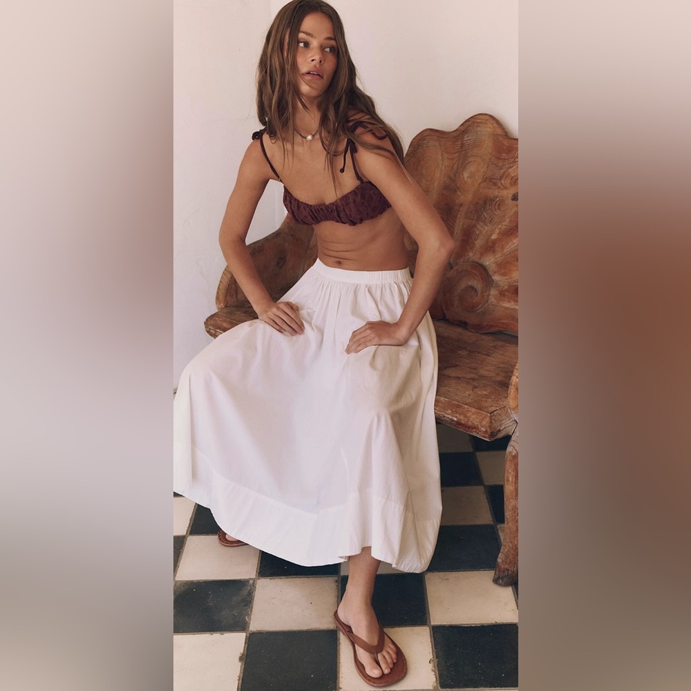 FREE PEOPLE “LOWEN MIDI SKIRT”
*NWT $60.00 *SIZE: LARGE *COLOR: IVORY - Picture 5 of 9